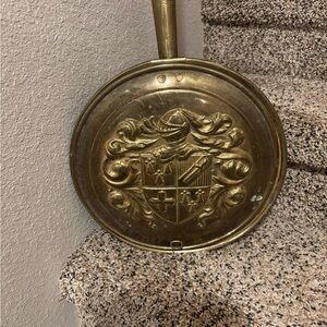 Antique Vintage Peerage English 19th century Bed Warmer